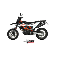 MIVV-SLIP-ON - STR1 - Edelstahl Schwarz für KTM - 690 ENDURO R BJ. 2019 > 2020 - M.KT.031.LXBC