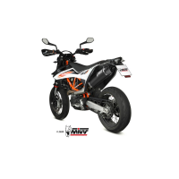 MIVV-SLIP-ON - STR1 - Edelstahl Schwarz für KTM - 690 ENDURO R BJ. 2019 > 2020 - M.KT.031.LXBC