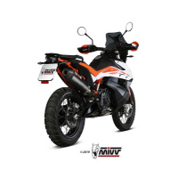 MIVV-SLIP-ON - OVAL - Carbon mit Carbon Endkappe für KTM - 790 ADVENTURE / R BJ. 2019 > 2020 - KT.021.LEC