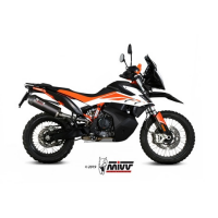 MIVV-SLIP-ON - OVAL - Carbon mit Carbon Endkappe für KTM - 790 ADVENTURE / R BJ. 2019 > 2020 - KT.021.LEC