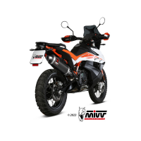 MIVV-SLIP-ON - DAKAR - Edelstahl Schwarz für KTM -...