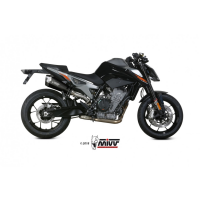 MIVV-SLIP-ON - DELTA RACE - Edelstahl Schwarz für KTM - 790 DUKE BJ. 2018 > 2020 - KT.020.LDRB