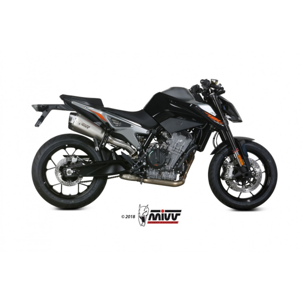 MIVV-SLIP-ON - DELTA RACE - Edelstahl für KTM - 790 DUKE BJ. 2018 > 2020 - KT.020.LDRX