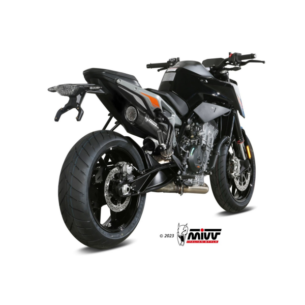 MIVV-SLIP-ON - X-M5 - Edelstahl Schwarz für KTM - 790 DUKE BJ. 2018 > 2020 - KT.020.LC5B