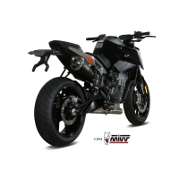 MIVV-SLIP-ON - DELTA RACE - Edelstahl Schwarz für KTM - 790 DUKE BJ. 2018 > 2020 - KT.020.LDRB