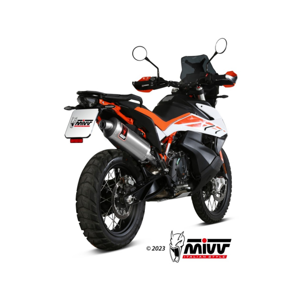 MIVV-SLIP-ON - DAKAR - Edelstahl für KTM - 890 ADVENTURE / R BJ. 2020 > 2024 - KT.021.LEKX