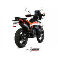 MIVV-SLIP-ON - SPEED EDGE - Edelstahl Schwarz für KTM - 890 ADVENTURE / R BJ. 2020 > 2024 - KT.021.LRB