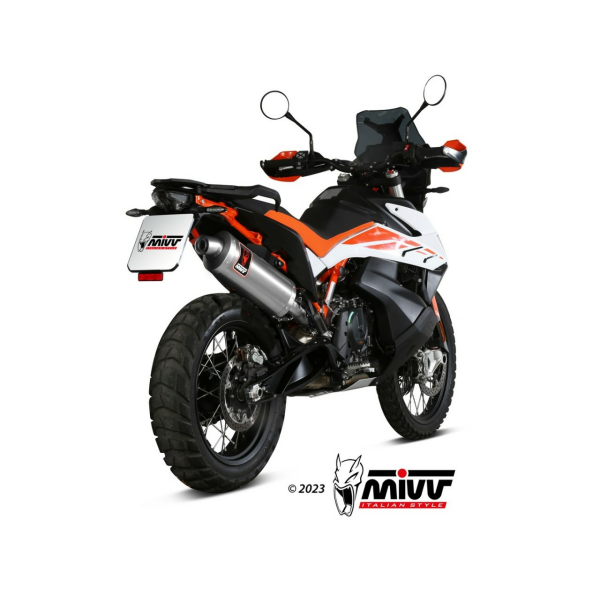 MIVV Auspuff - SLIP-ON - DAKAR - Edelstahl für KTM 890 SMT - KT.021.LEKX