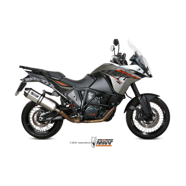 MIVV-SLIP-ON - SPEED EDGE - Edelstahl für KTM - 1050 ADVENTURE BJ. 2015 > 2016 - KT.017.LRX