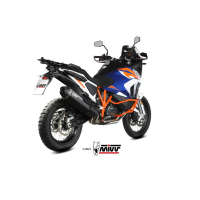 MIVV-SLIP-ON - SPEED EDGE - Edelstahl Schwarz für KTM - 1290 SUPER ADVENTURE / R / S / T BJ. 2021 > 2024 - KT.027.LRB