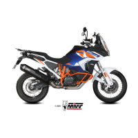 MIVV-SLIP-ON - SPEED EDGE - Edelstahl Schwarz für KTM - 1290 SUPER ADVENTURE / R / S / T BJ. 2021 > 2024 - KT.027.LRB