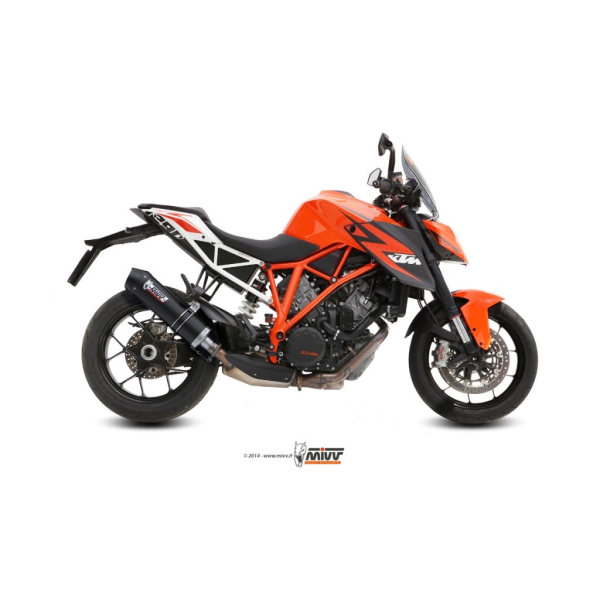 MIVV-SLIP-ON - OVAL - Carbon mit Carbon Endkappe für KTM - 1290 SUPERDUKE BJ. 2014 > 2019 - KT.014.L3C