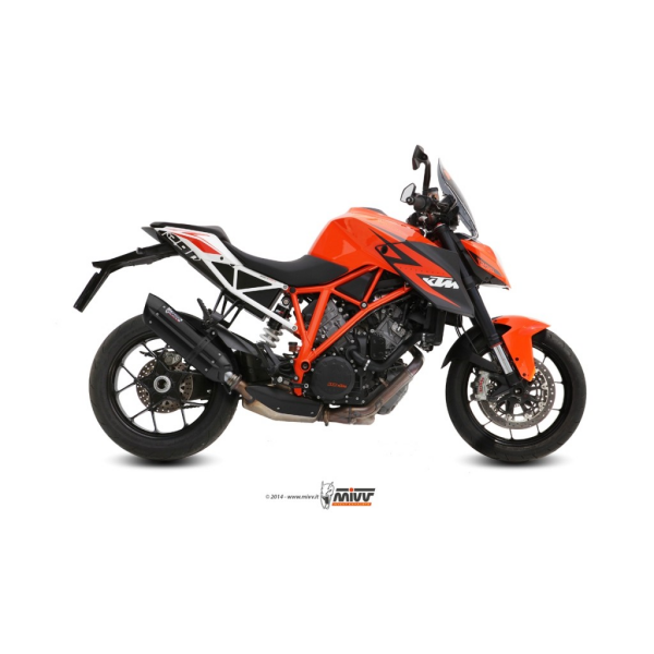 MIVV-SLIP-ON - SUONO - Edelstahl Schwarz für KTM - 1290 SUPERDUKE BJ. 2014 > 2019 - KT.014.L9