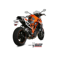 MIVV-SLIP-ON - DELTA RACE - Edelstahl Schwarz für KTM - 1290 SUPERDUKE BJ. 2014 > 2019 - KT.014.LDRB