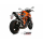 MIVV-2 SLIP-ON - MK3 - Edelstahl Schwarz für KTM - 1290 SUPERDUKE BJ. 2014 > 2019 - KT.022.LM3B