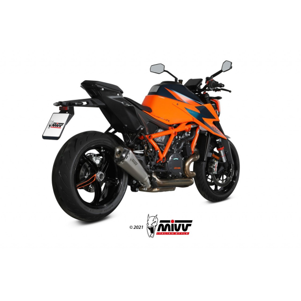 MIVV-SLIP-ON - DELTA RACE - Edelstahl für KTM - 1290 SUPERDUKE R / EVO BJ. 2021 > 2023 - KT.026.LDRX