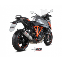 MIVV-SLIP-ON - OVAL - Titan mit Carbon Endkappe für KTM - 1290 SUPERDUKE GT BJ. 2016 > 2024 - KT.018.L4C