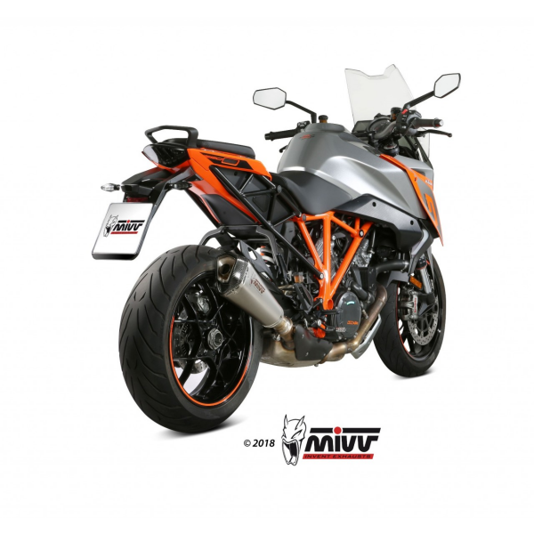 MIVV-SLIP-ON - DELTA RACE - Edelstahl für KTM - 1290 SUPERDUKE GT BJ. 2016 > 2024 - KT.018.LDRX