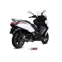 MIVV-Komplettanlage 1x1 - URBAN - Edelstahl für KYMCO - DOWNTOWN 350 BJ. 2015 > 2016 - C.KY.0018.B