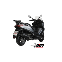 MIVV-SLIP-ON - MOVER - Edelstahl Schwarz für KYMCO -...