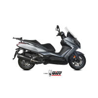 MIVV-SLIP-ON - MOVER - Edelstahl Schwarz für KYMCO - DOWNTOWN 350 BJ. 2016 > 2020 - MV.KY.0004.LV