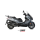 MIVV-SLIP-ON - MOVER - Edelstahl Schwarz für KYMCO - DOWNTOWN 350 BJ. 2016 > 2020 - MV.KY.0004.LV