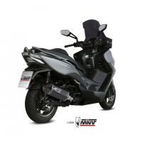 MIVV-SLIP-ON - SPEED EDGE - Edelstahl Schwarz für KYMCO - XCITING 400i BJ. 2013 > 2018 - O.010.LRB