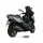 MIVV-SLIP-ON - SPEED EDGE - Edelstahl Schwarz für KYMCO - XCITING 400i BJ. 2013 > 2018 - O.010.LRB