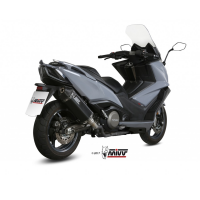 MIVV-SLIP-ON - SPEED EDGE - Edelstahl Schwarz für KYMCO - AK550 BJ. 2017 > 2020 - O.008.LRB