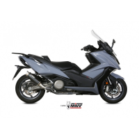 MIVV-SLIP-ON - GPpro - Edelstahl Schwarz für KYMCO -...