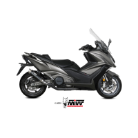 MIVV-SLIP-ON - GPpro - Edelstahl Schwarz für KYMCO -...