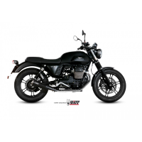 MIVV-2 SLIP-ON - GHIBLI - Edelstahl Schwarz für MOTO GUZZI - V7 CLASSIC / SPECIAL BJ. 2008 > 2016 - M.010.LGB