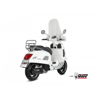 MIVV-Komplettanlage 1x1 - MOVER - Edelstahl Schwarz für PIAGGIO - VESPA GTS 125 i.e. BJ. 2017 > 2018 - MV.PG.0004.LV