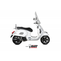 MIVV-Komplettanlage 1x1 - MOVER - Edelstahl Schwarz für PIAGGIO - VESPA GTS 125 i.e. BJ. 2017 > 2018 - MV.PG.0004.LV