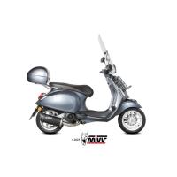 MIVV-Komplettanlage 1x1 - MOVER - Edelstahl Schwarz für PIAGGIO - VESPA PRIMAVERA 125 BJ. 2021 > 2024 - MV.PG.0007.LV