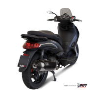 MIVV-Komplettanlage 1x1 - URBAN - Edelstahl für PIAGGIO - BEVERLY TOURER 250 BJ. 2008 > 2009 - C.PG.0015.K