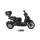 MIVV-SLIP-ON - MOVER - Edelstahl Schwarz für PIAGGIO - BEVERLY 300 HPE BJ. 2021 > 2024 - MV.PG.0006.LV