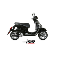 MIVV Auspuff - SLIP-ON - MOVER - Edelstahl-Schwarz für PIAGGIO VESPA GTS 300 - MV.PG.0008.LV