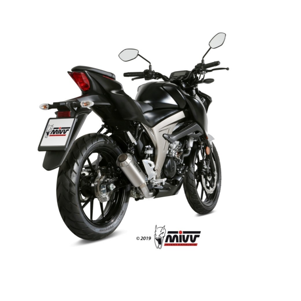 MIVV-Komplettanlage 1x1 - MK3 - Edelstahl für SUZUKI - GSX-S 125 BJ. 2017 > 2020 - S.055.SM3X