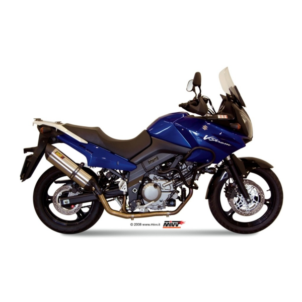 MIVV-Komplettanlage 2x1 - SUONO - Edelstahl für SUZUKI - V-STROM 650 BJ. 2004 > 2006 - S.019.L7