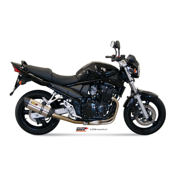 MIVV-SLIP-ON - SUONO - Edelstahl für SUZUKI - GSF 650 BANDIT BJ. 2005 > 2006 - S.017.L7