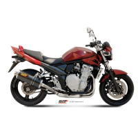 MIVV-SLIP-ON - OVAL - Edelstahl für SUZUKI - GSF 650...