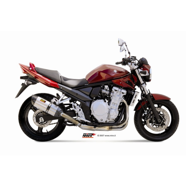 MIVV-SLIP-ON - SUONO - Edelstahl für SUZUKI - GSF 650 BANDIT BJ. 2007 > 2015 - S.030.L7