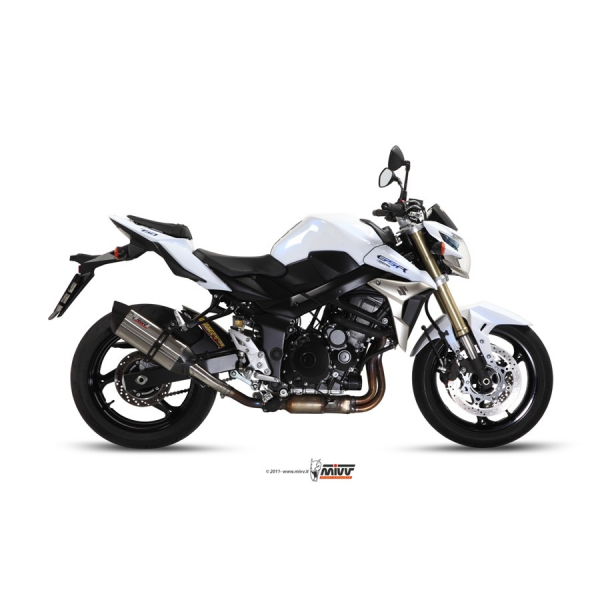 MIVV-SLIP-ON - SUONO - Edelstahl für SUZUKI - GSR 750 BJ. 2011 > 2016 - S.037.L7