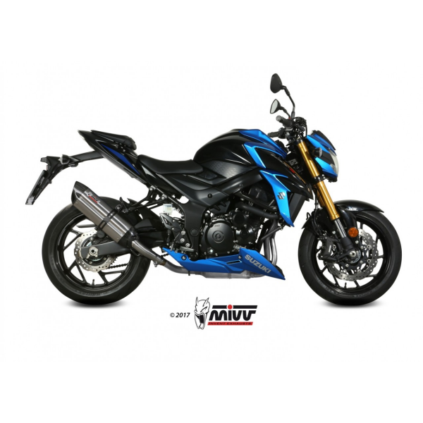 MIVV-SLIP-ON - SUONO - Edelstahl für SUZUKI - GSX-S 750 BJ. 2017 > 2020 - S.048.L7