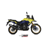 MIVV-SLIP-ON - SPEED EDGE - Edelstahl Schwarz für SUZUKI - V-STROM 800 DE BJ. 2023 > 2024 - S.061.LRB