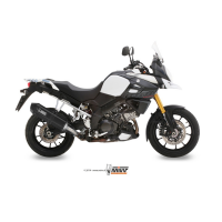 MIVV-SLIP-ON - SPEED EDGE - Edelstahl Schwarz für SUZUKI - V-STROM 1000 BJ. 2014 > 2020 - S.042.LRB