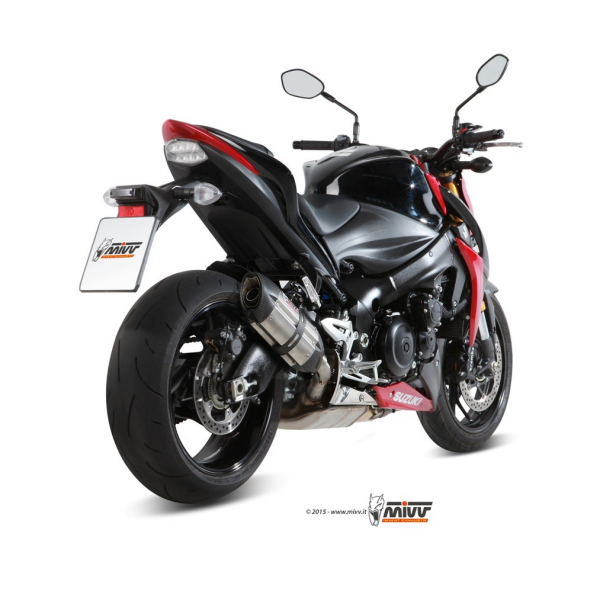 MIVV-SLIP-ON - SUONO - Edelstahl für SUZUKI - GSX-S 1000 / 1000 F BJ. 2015 > 2020 - S.044.L7