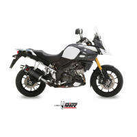 MIVV Auspuff - SLIP-ON - DAKAR - Edelstahl-Schwarz für SUZUKI V-STROM 1050 - S.042.LEKB