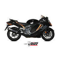 MIVV-2 SLIP-ON - SPEED EDGE - Titan Schwarz für SUZUKI - GSX-R 1300 HAYABUSA BJ. 2021 > 2024 - S.060.LRTB